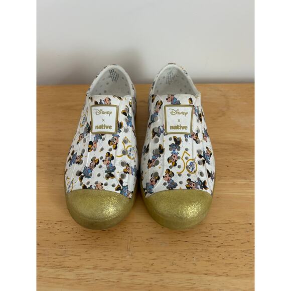 2022 Disney World x Native Minnie Mouse Slip-On Slide Shoes – Kids Size C10 - Picture 3 of 7